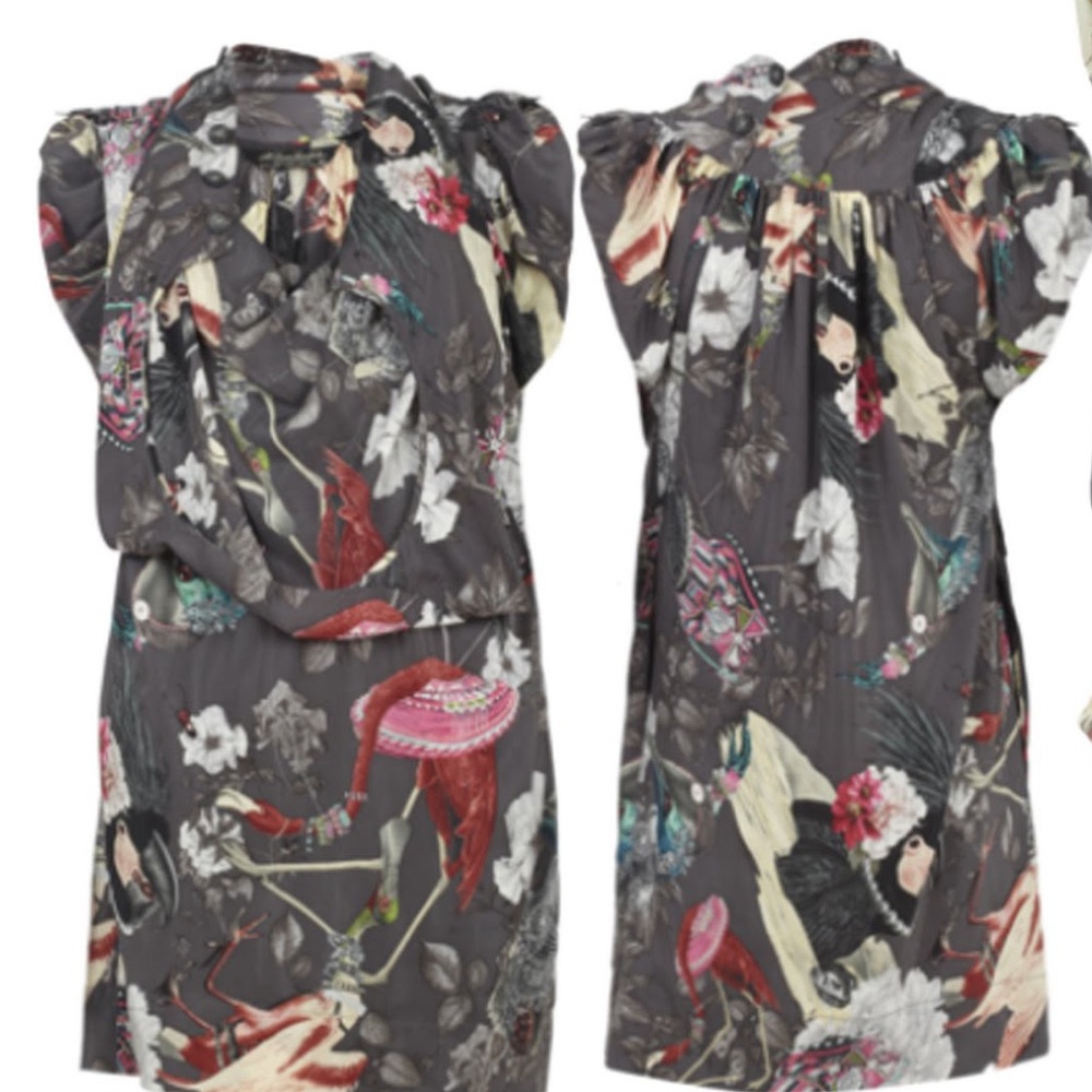 Allsaints Poseidon Silk Blouse Top